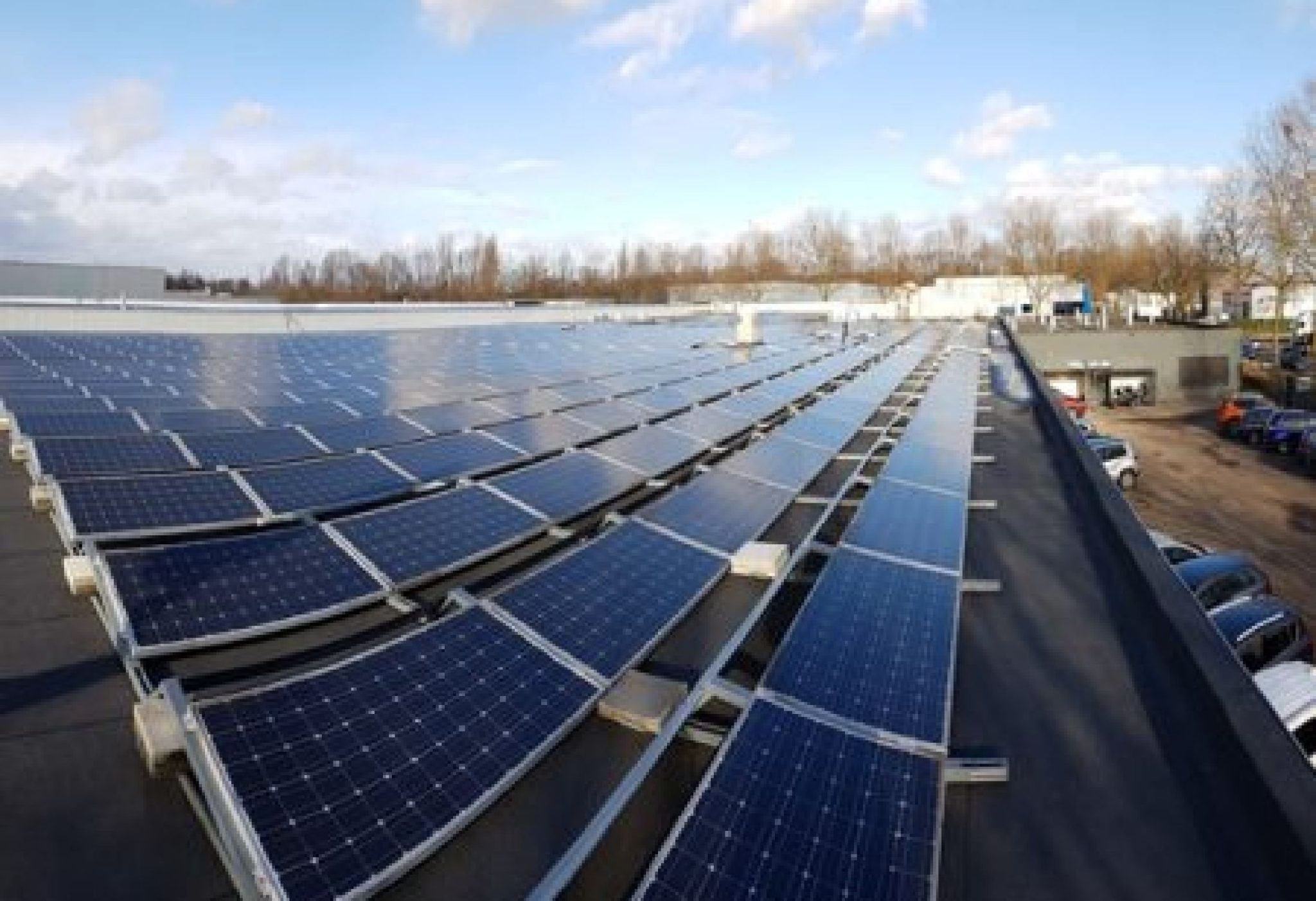 Solar panel field